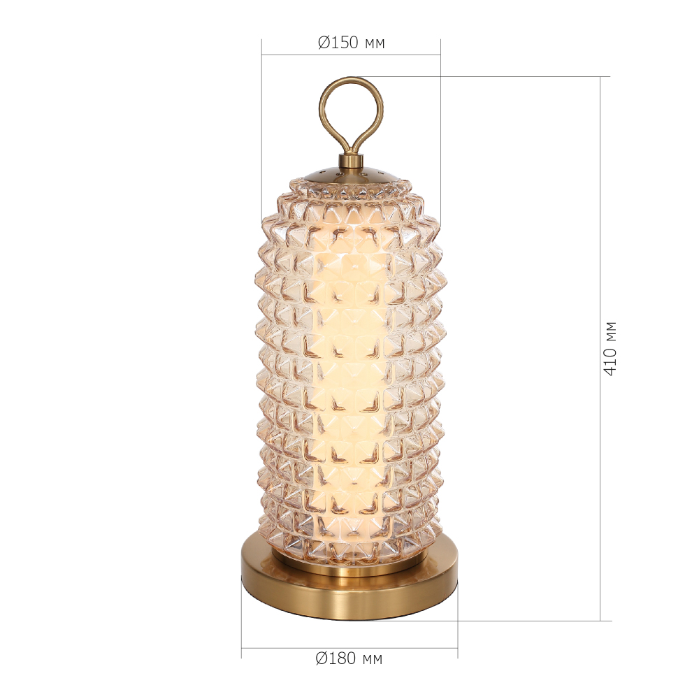 Настольная лампа с факутрным стеклянным плафоном Sonora в Красноярске