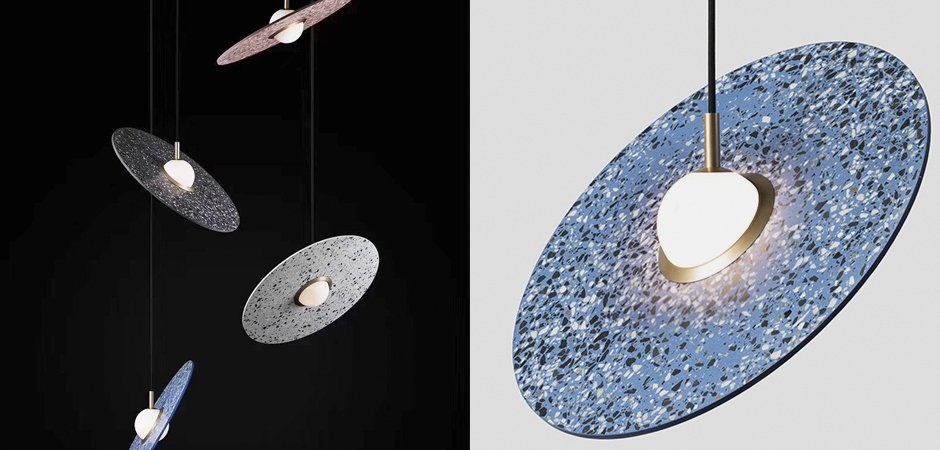 Подвесной светильник Stone Disc Haning Pendant Подвесной светильник Stone Disc Haning Pendant - Loft-Concept в Красноярске