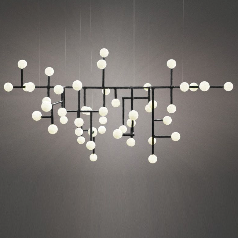 Подвесной светильник Chandelier Ingegerd Raman Lampkrona Черный Белый Подвесной светильник Chandelier Ingegerd Raman Lampkrona Черный Белый в Красноярске | Loft Concept
