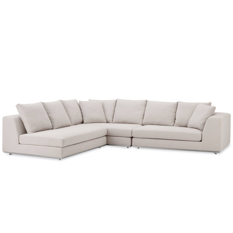 Диван Eichholtz Sofa Richard Gere Молочный Нержавеющая сталь Диван Eichholtz Sofa Richard Gere Молочный Нержавеющая сталь в Красноярске | Loft Concept