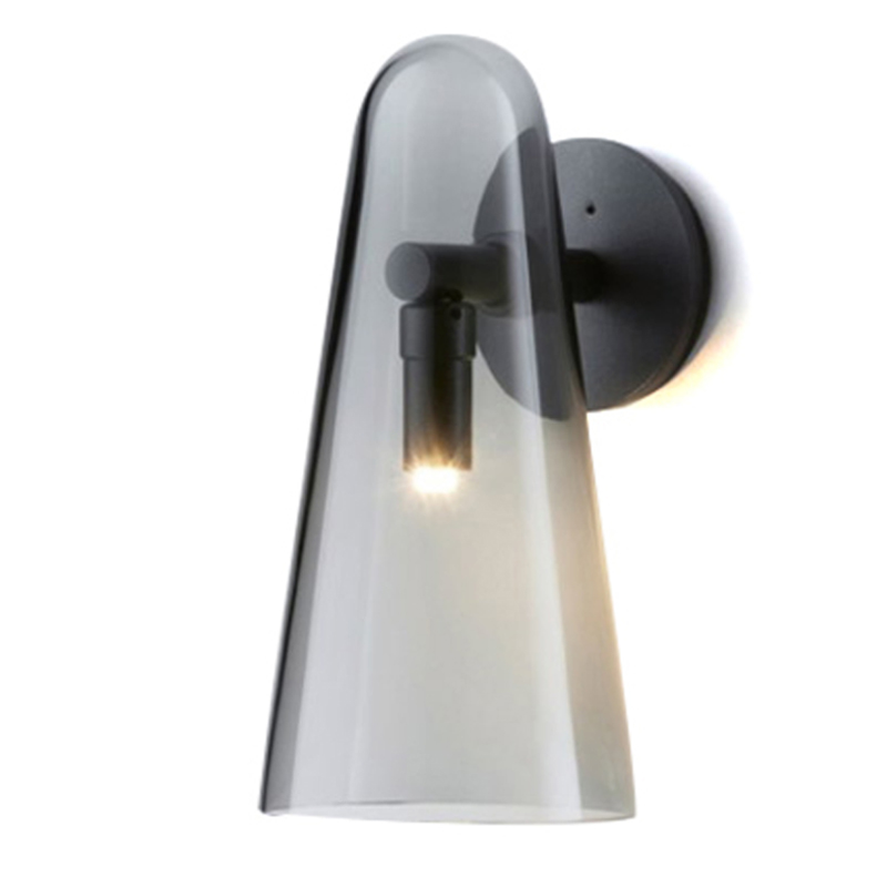 Бра Domi Sconce Smoky Черный Стекло Смок Бра Domi Sconce Smoky Черный Стекло Смок в Красноярске | Loft Concept