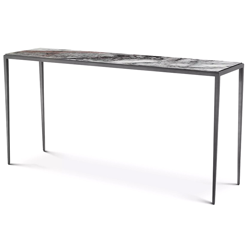 Консоль Eichholtz Console Table Henley L Темная бронза Серый Белый Консоль Eichholtz Console Table Henley L Темная бронза Серый Белый в Красноярске | Loft Concept