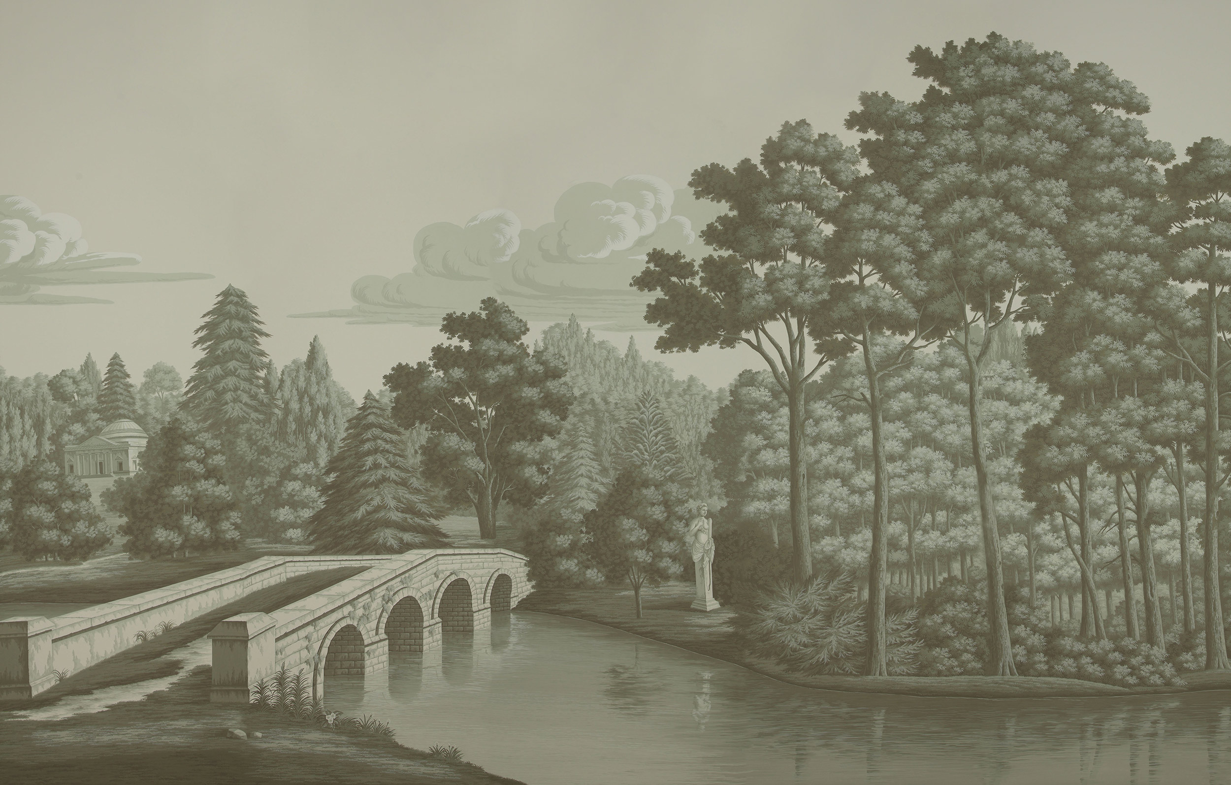 Обои ручная роспись English Landscape Crystal Grey on scenic paper Обои ручная роспись English Landscape Crystal Grey on scenic paper - постер Loft-Concept в Красноярске