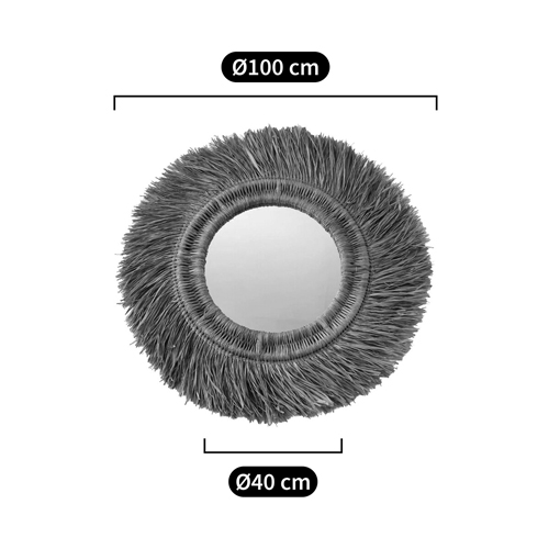 Зеркало из ротанга и сизаля WICKER MIRROR 100 в Красноярске