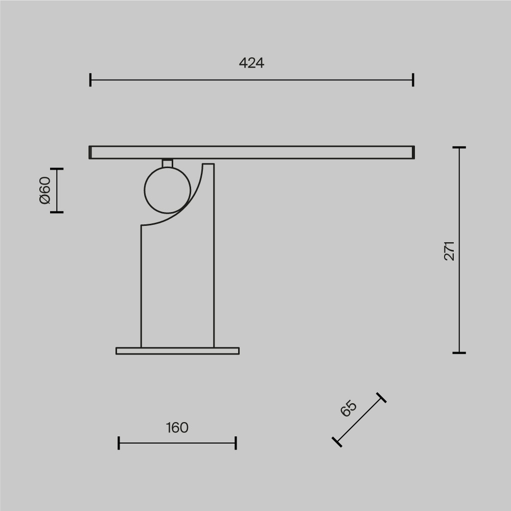 Настольный светильник Monumento 3000К 9Вт в Красноярске