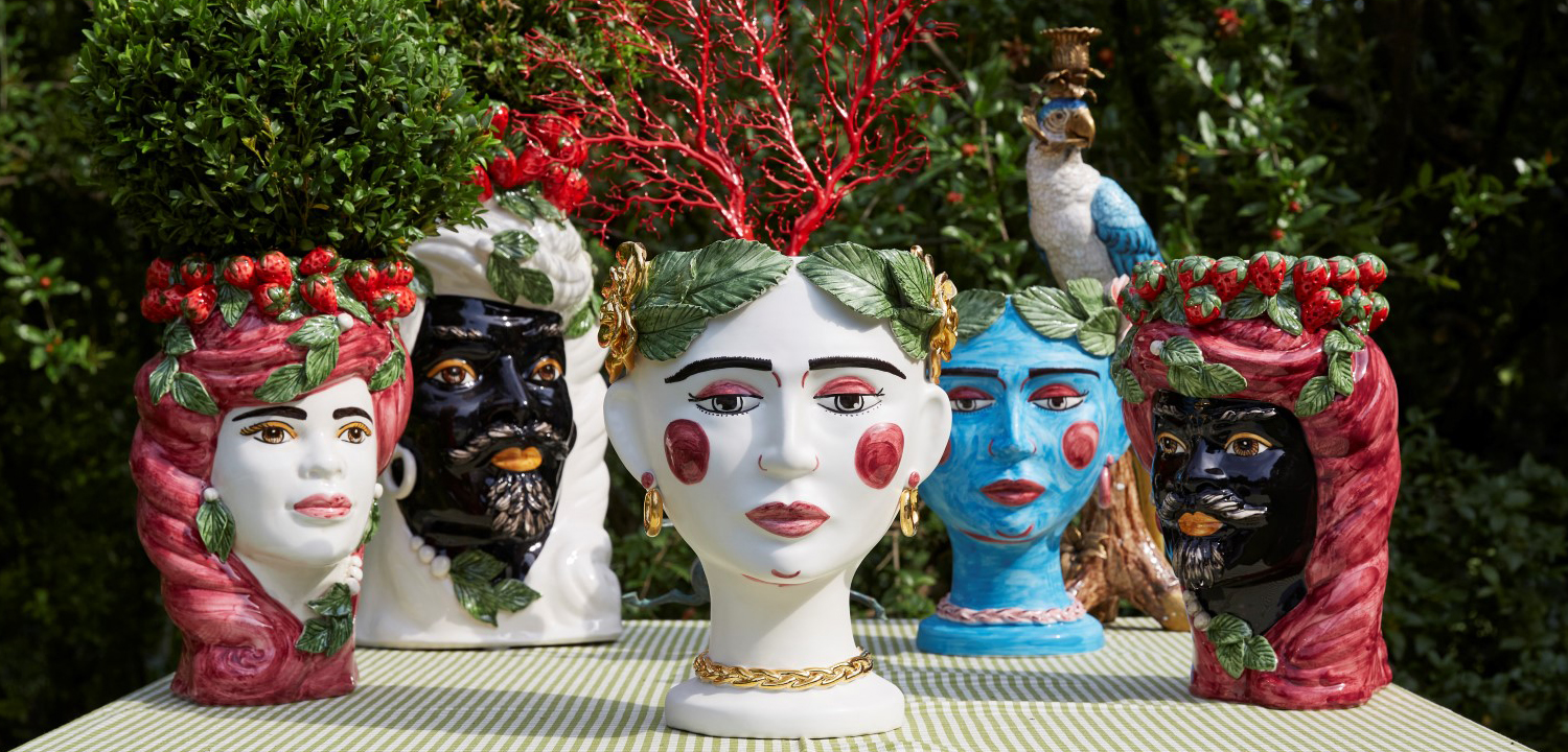 Ваза VASE STRAWBERRIES HEAD MAN BIG Red - фото