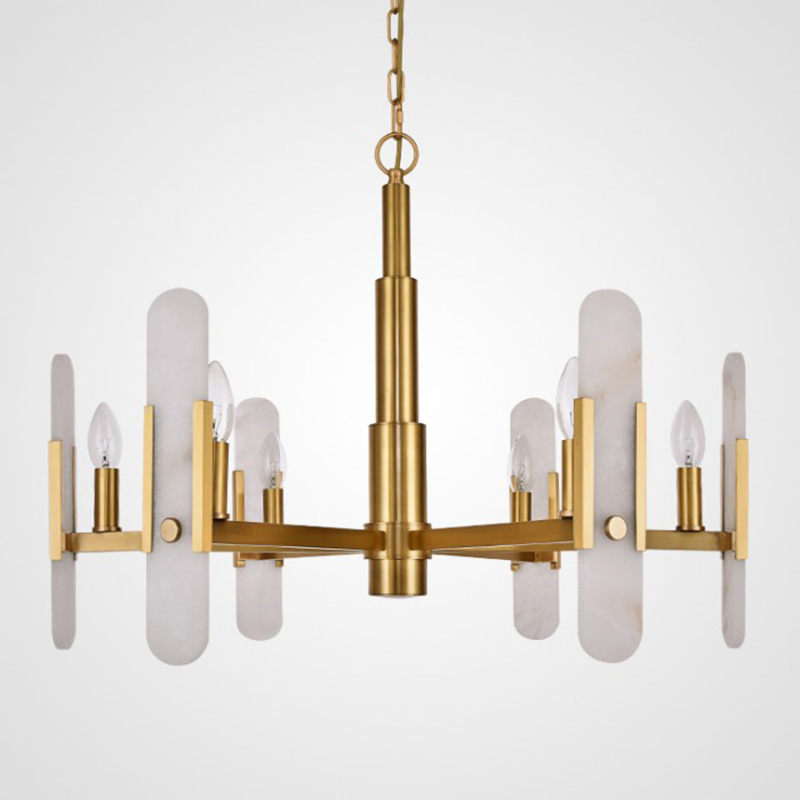 Люстра Kazaoir Chandelier Латунь Белый Люстра Kazaoir Chandelier Латунь Белый в Красноярске | Loft Concept