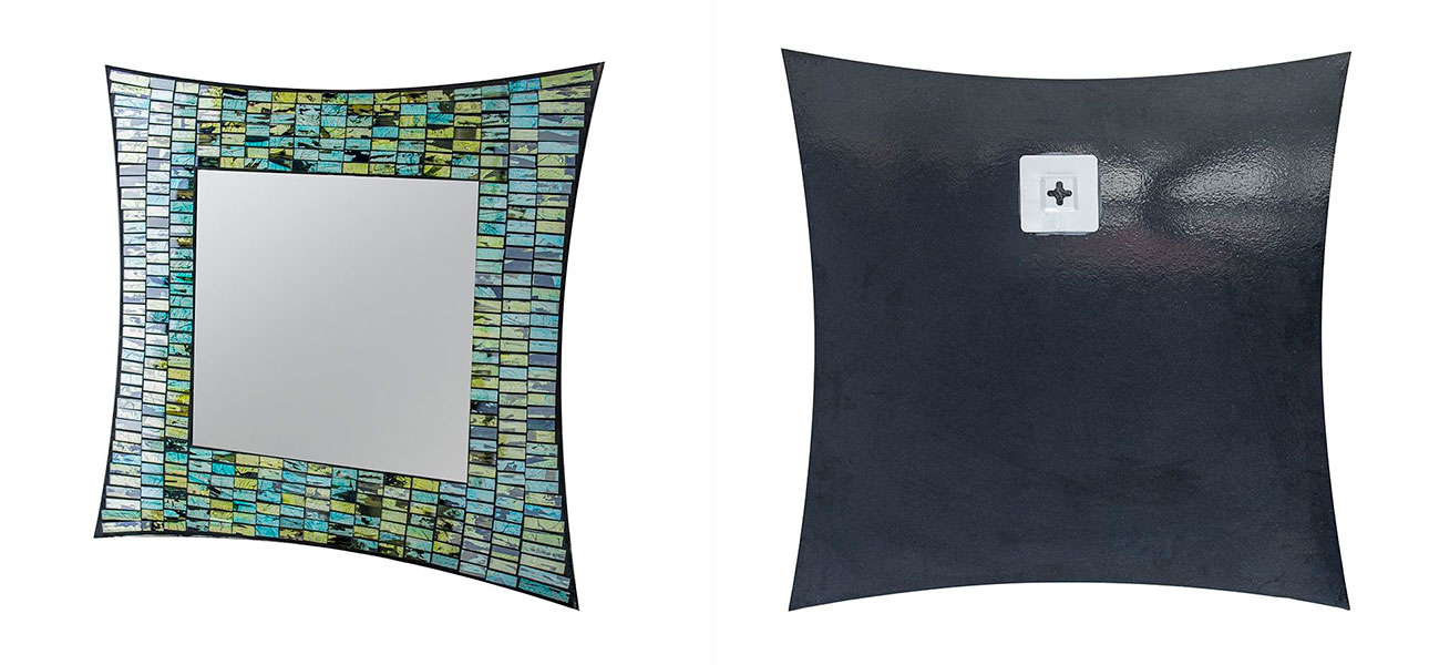 Зеркало квадратное с инкрустацией Maggie - фото №2