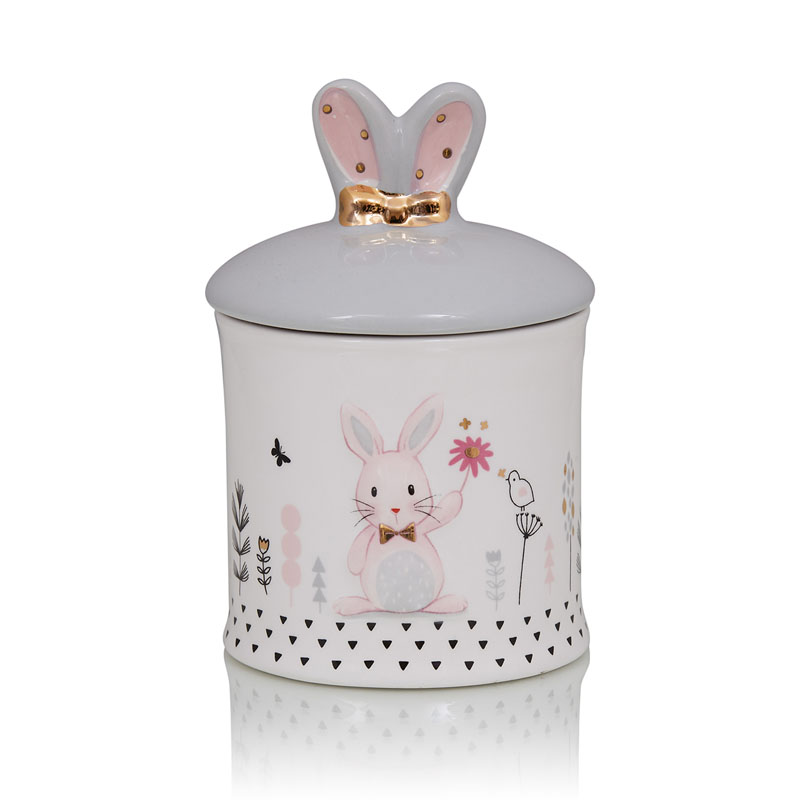 Ваза Kids Vase Bunny II Розовый пастельный Серый Ваза Kids Vase Bunny II Розовый пастельный Серый в Красноярске | Loft Concept