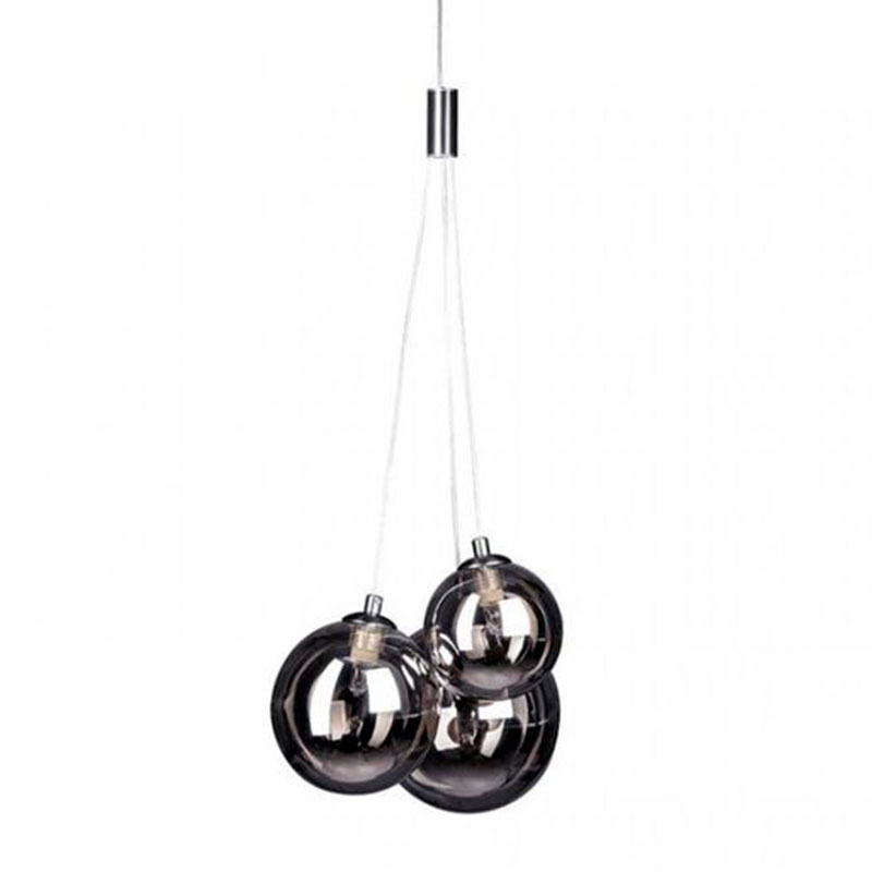 Люстра Multi Ball Black Серебряный Прозрачный черный Люстра Multi Ball Black Серебряный Прозрачный черный в Красноярске | Loft Concept