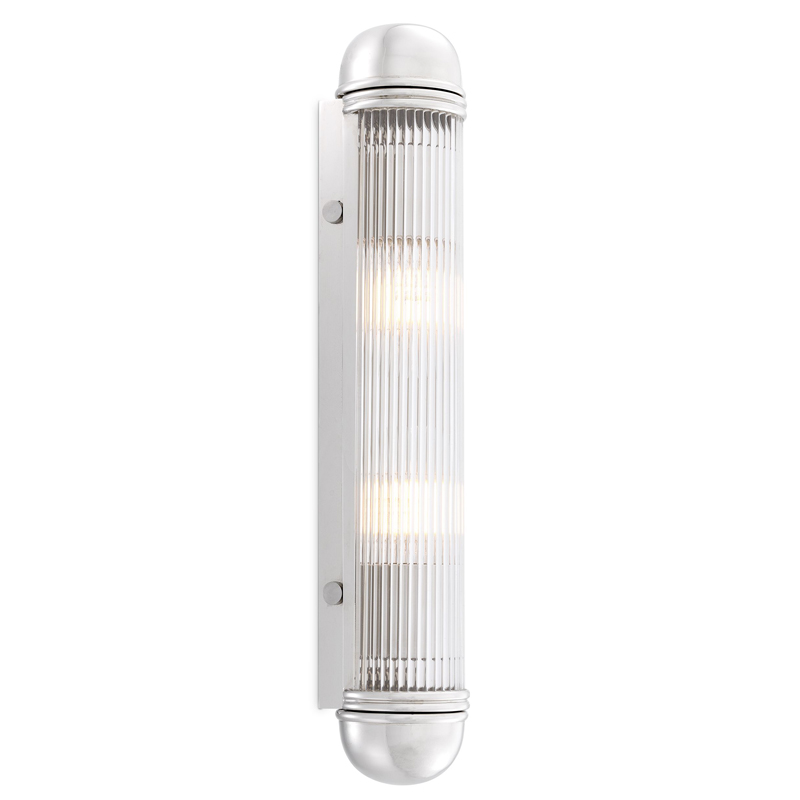 Бра Eichholtz Wall Lamp Auburn Nickel Никель Прозрачный Бра Eichholtz Wall Lamp Auburn Nickel Никель Прозрачный в Красноярске | Loft Concept