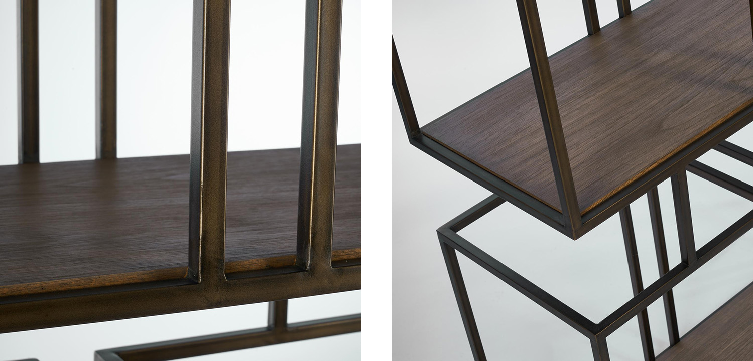 Стеллаж Bronx metal & mahogany - фото №1