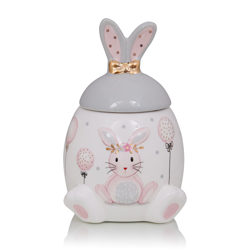 Ваза Kids Vase Bunny I Розовый пастельный Серый Ваза Kids Vase Bunny I Розовый пастельный Серый в Красноярске | Loft Concept