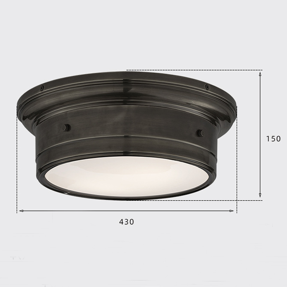 Потолочный светильник круглый черного цвета Modern Simple Ceiling Light Потолочный светильник круглый черного цвета Modern Simple Ceiling Light в Красноярске