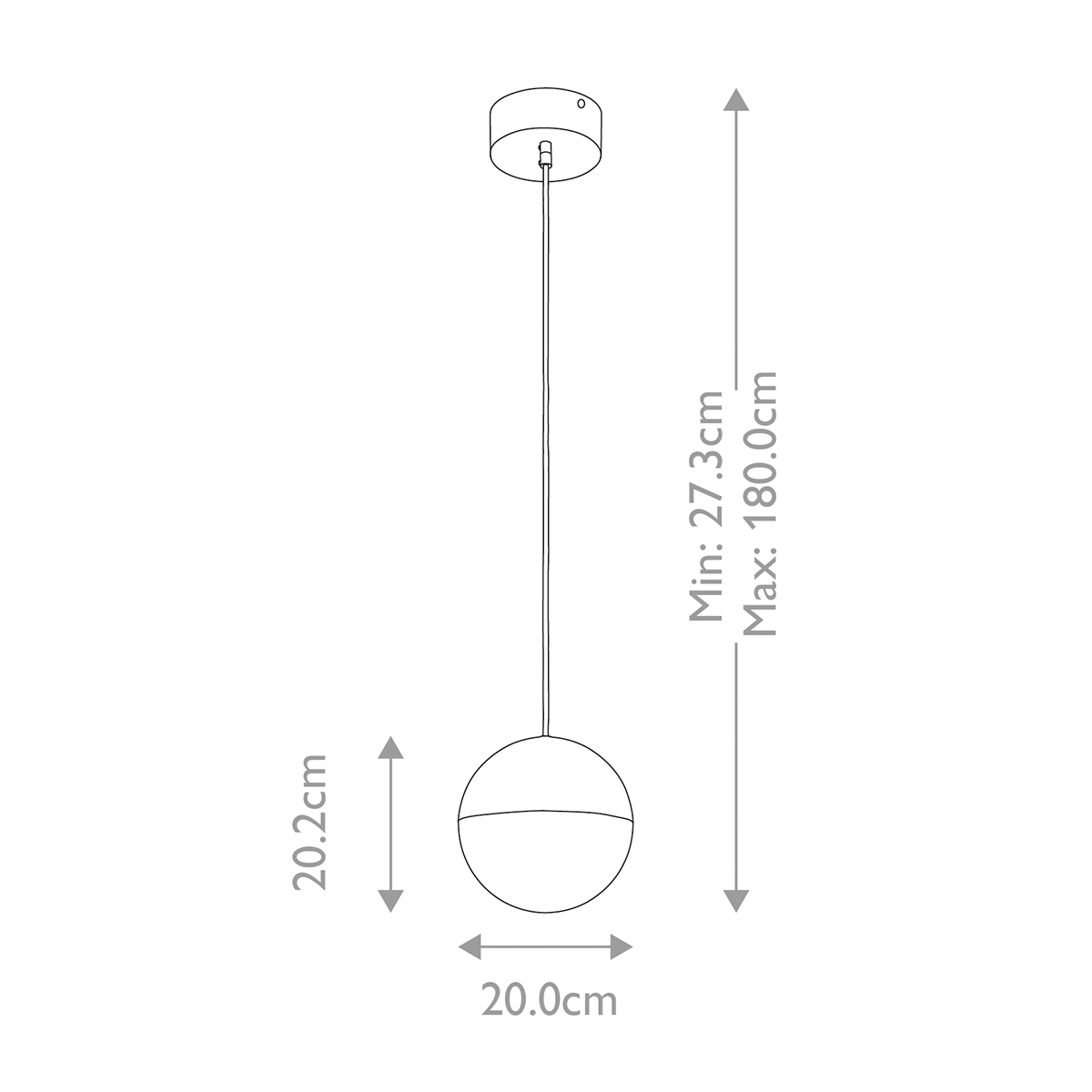 Подвесной светильник со сферическим плафоном из акрила с циркониевыми вкраплениями Kichler в Красноярске