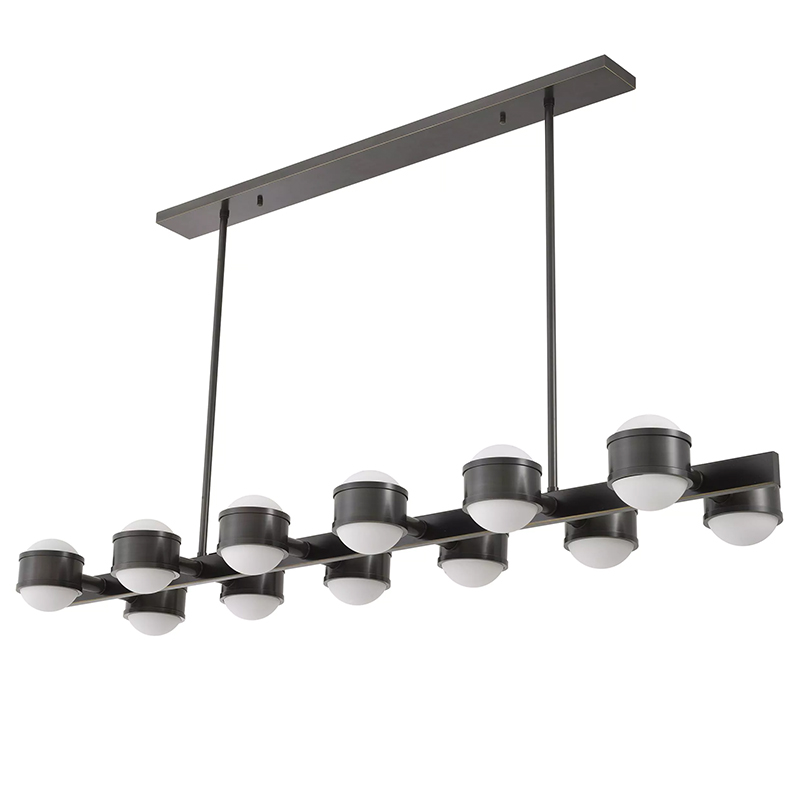 Люстра Eichholtz Chandelier Aldo Черный Темная бронза Белый Люстра Eichholtz Chandelier Aldo Черный Темная бронза Белый в Красноярске | Loft Concept