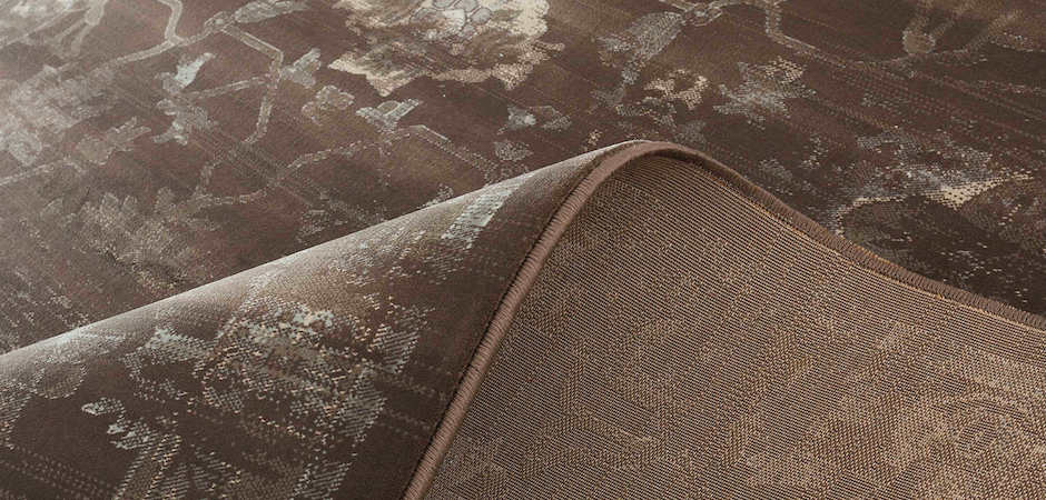 Ковёр из вискозы Indian pattern Choco Ковёр из вискозы Indian pattern Choco - Loft-Concept в Красноярске