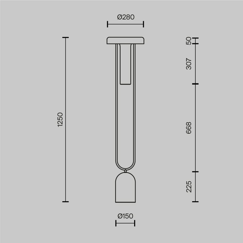 Напольный торшер светодионый Ikebana 3000К 24Вт в Красноярске