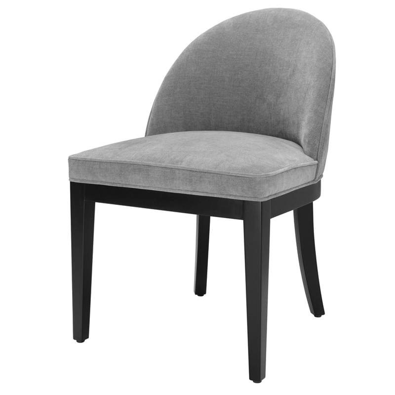 Стул Eichholtz Dining Chair Fallon grey Серый Черный Стул Eichholtz Dining Chair Fallon grey Серый Черный в Красноярске | Loft Concept