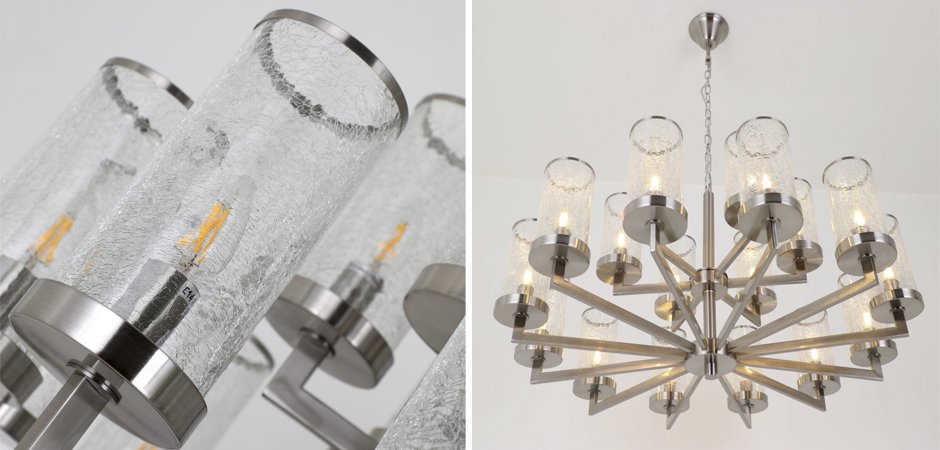 Люстра LIAISON TWO-TIER Chandelier 18 Silver Люстра LIAISON TWO-TIER Chandelier 18 Silver - Loft-Concept в Красноярске