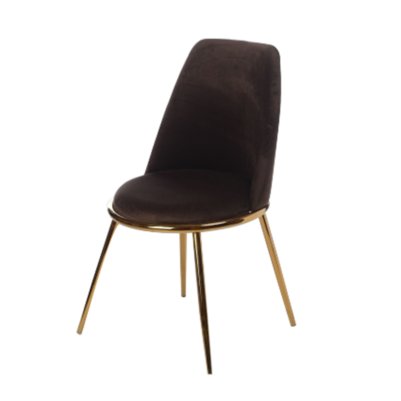 Стул Chairs Velvet Brown Коричневый Золотой Стул Chairs Velvet Brown Коричневый Золотой в Красноярске | Loft Concept