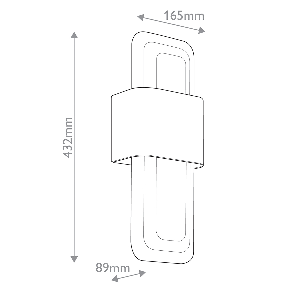 Бра с прямоугольным стеклянным плафоном Kichler в Красноярске