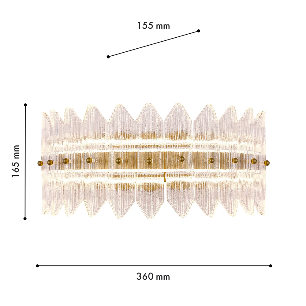 Бра с декоративными элементами в виде лепестков Round Light Flashing в Красноярске