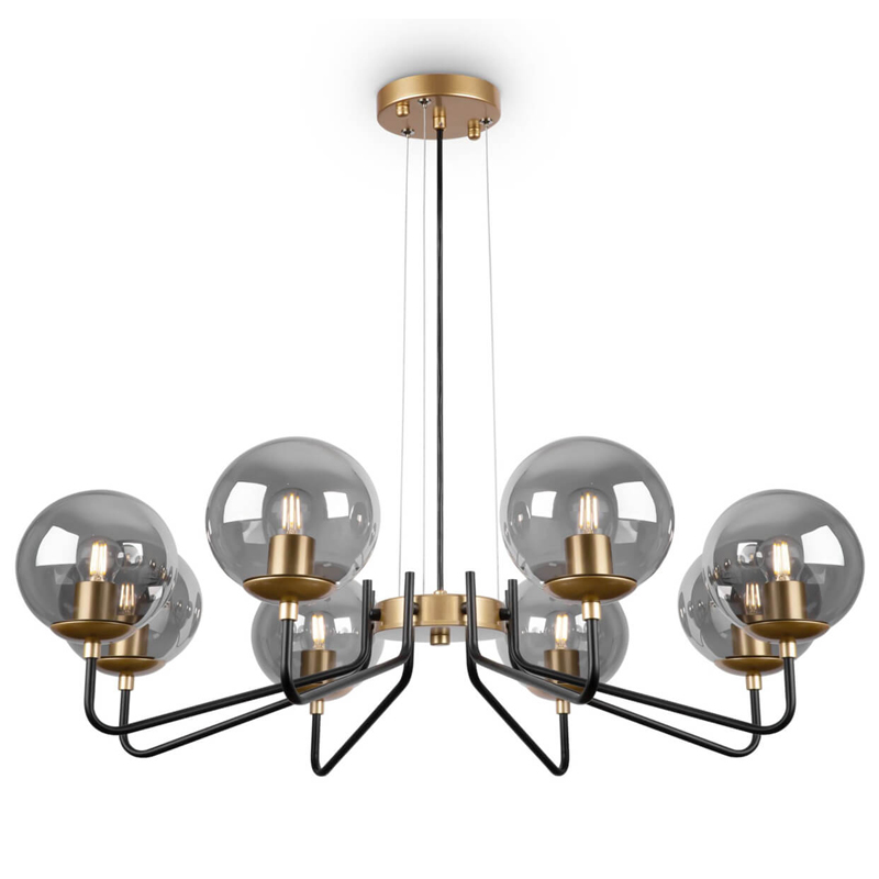 Люстра Benigno Chandelier Золотой Прозрачный (Transparent) Черный Люстра Benigno Chandelier Золотой Прозрачный (Transparent) Черный в Красноярске | Loft Concept