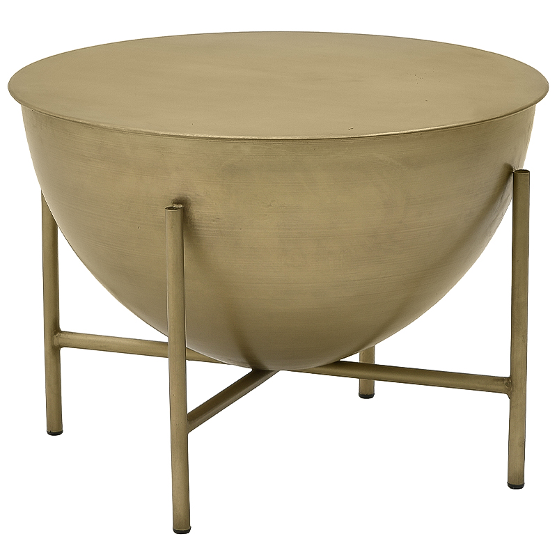 Круглый кофейный стол Big Modern Caldron Metal Coffee Table Золотой Круглый кофейный стол Big Modern Caldron Metal Coffee Table Золотой в Красноярске | Loft Concept
