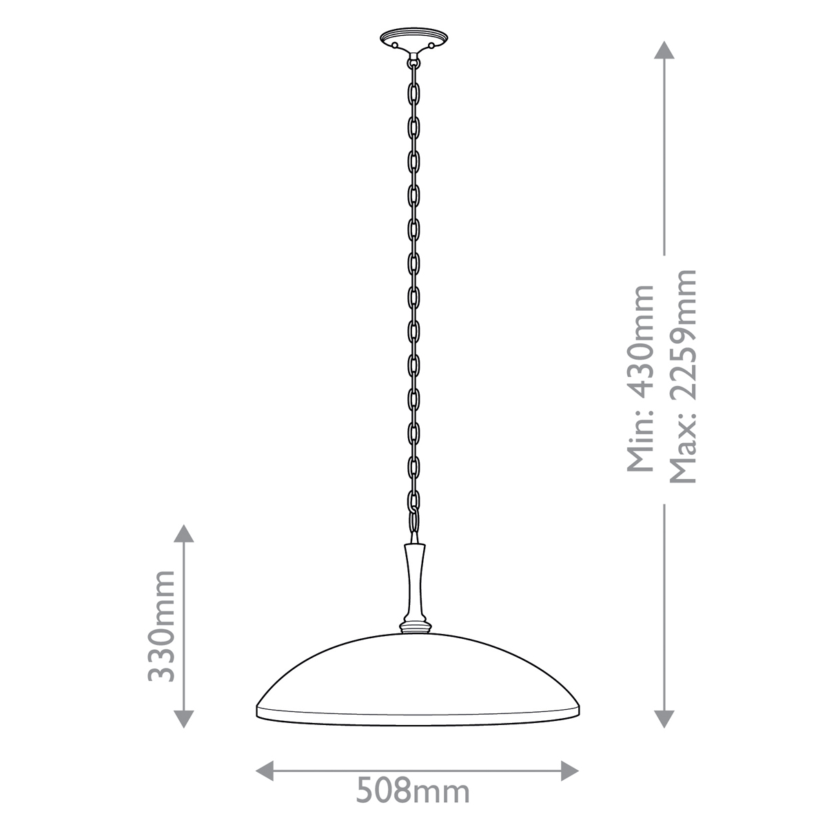 Подвесной светильник с широким куполообразным плафоном Kichler в Красноярске