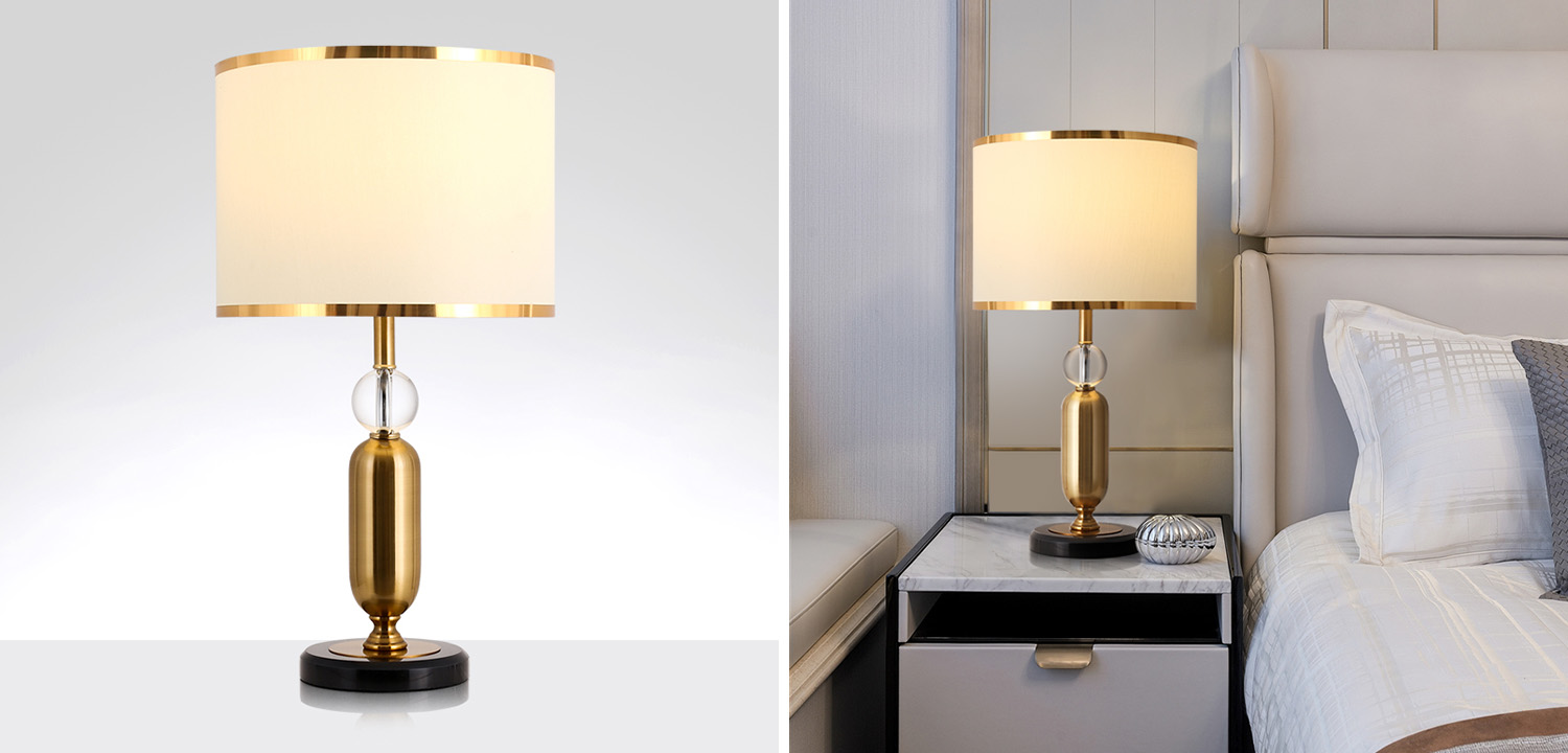 Настольная лампа с Абажуром Madeleine   - фото №1