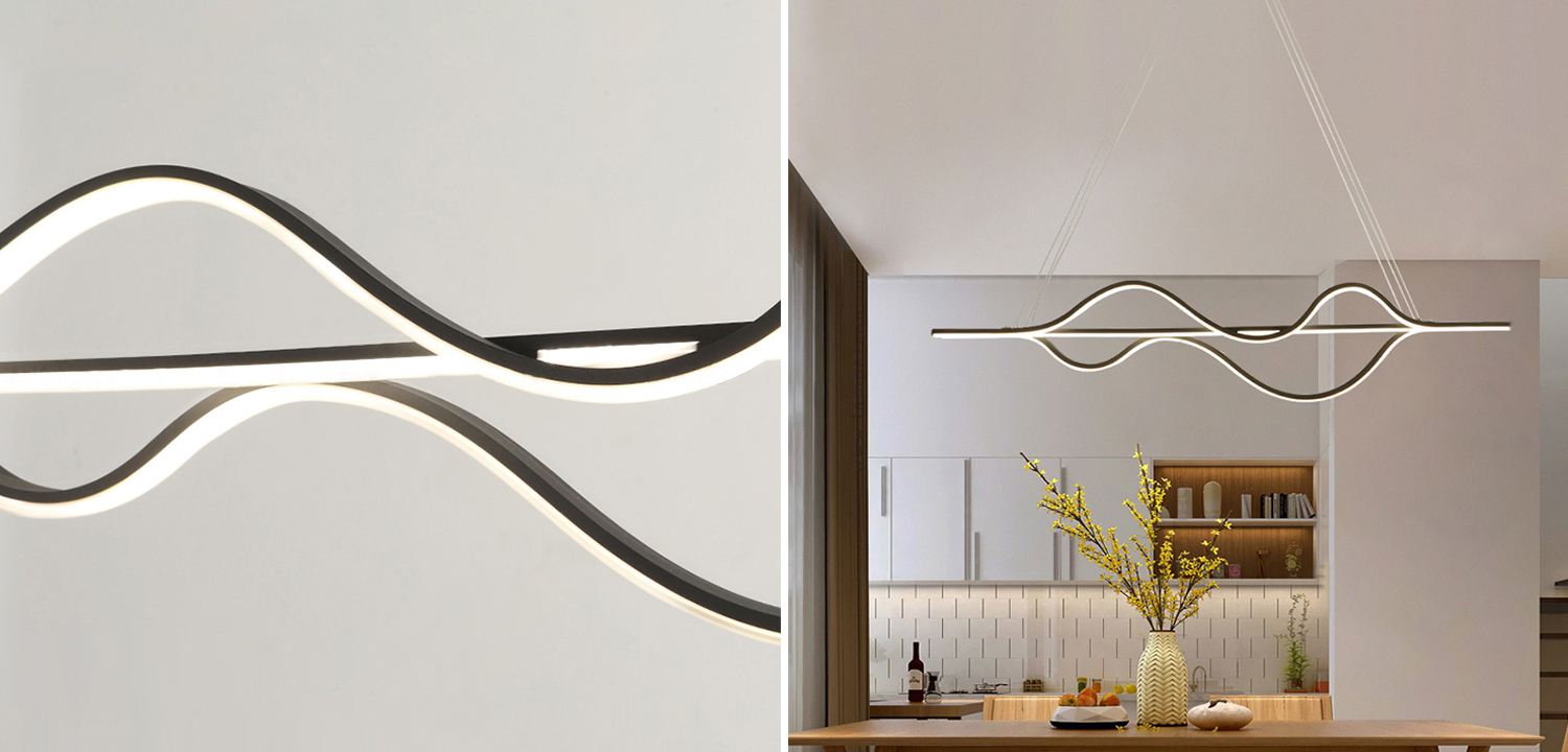 Светодиодная Люстра MAGNINA Черный цвет - фото