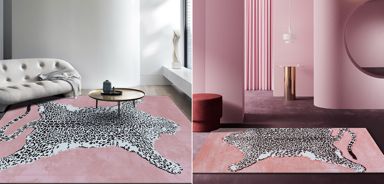 Ковер Colored Beasts pink - фото