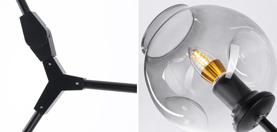 Торшер Сrumpled Glass Bubble Торшер Сrumpled Glass Bubble - Loft-Concept в Красноярске