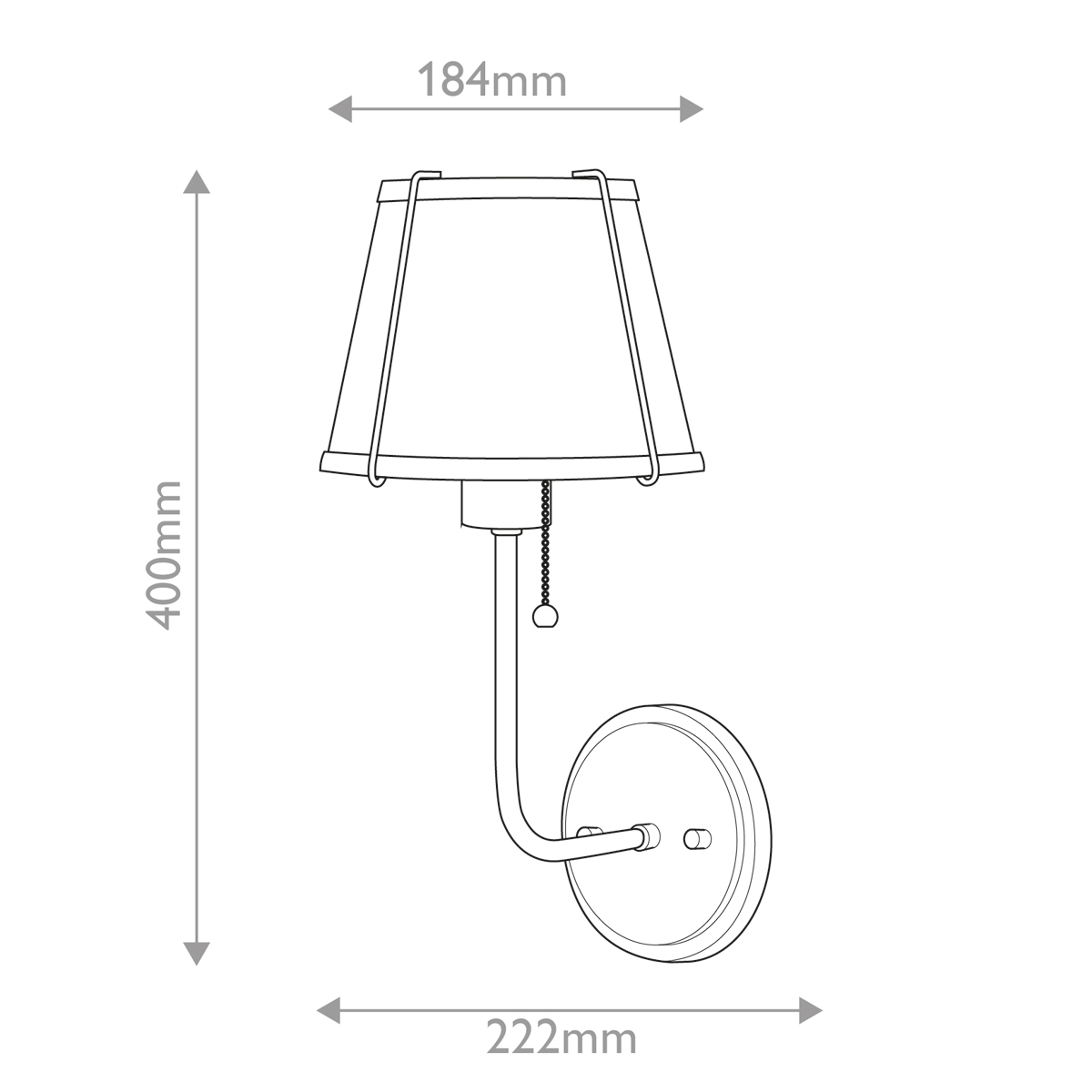 Бра с конусным плафоном и латунной фурнитурой с цепочкой для включения Hinkley в Красноярске