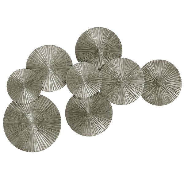 Арт-объект Apollo Silver Wall Plaque Disc Серебряный Арт-объект Apollo Silver Wall Plaque Disc Серебряный в Красноярске | Loft Concept