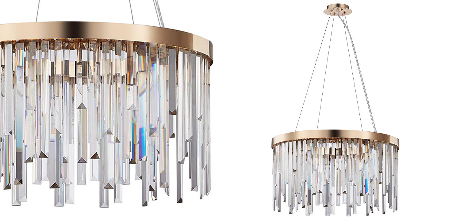Люстра Bennett Chandelier gold 60 - фото