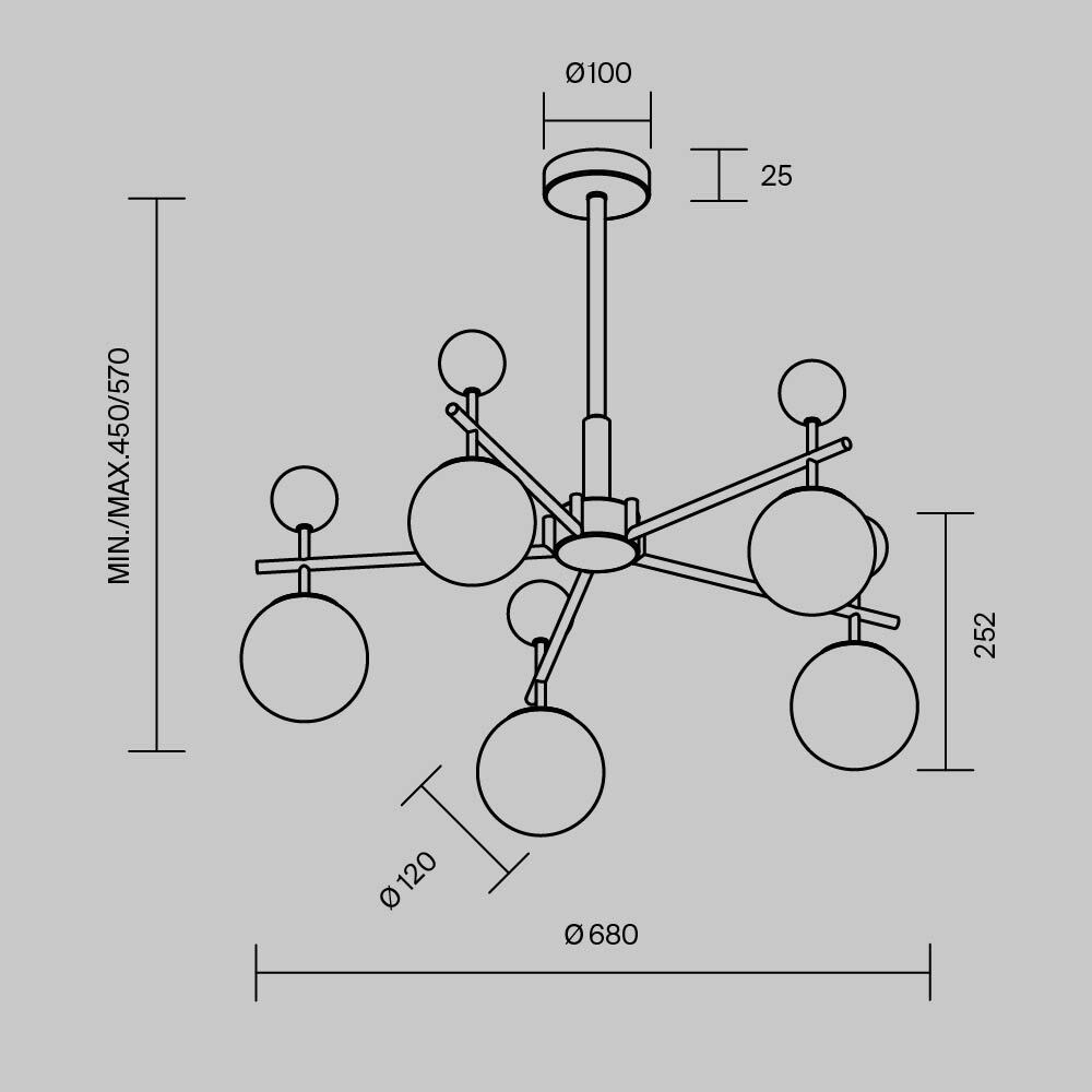 Люстра подвесная Museo G9 в Красноярске