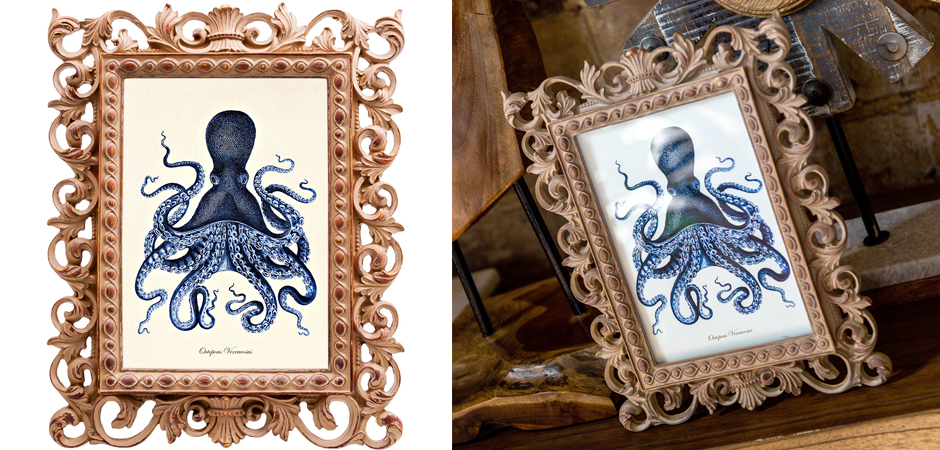 Постер Blue Octopus Poster Постер Blue Octopus Poster - Loft-Concept в Красноярске