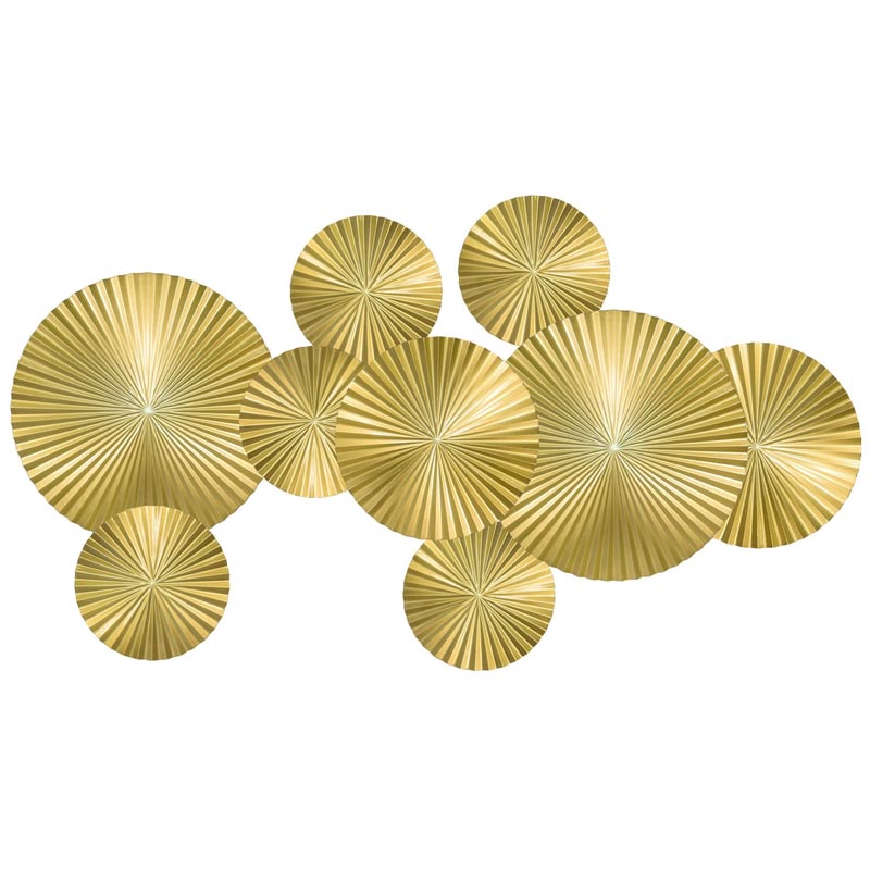 Арт-объект Apollo Gold Wall Plaque Disc 9 Золотой Арт-объект Apollo Gold Wall Plaque Disc 9 Золотой в Красноярске | Loft Concept