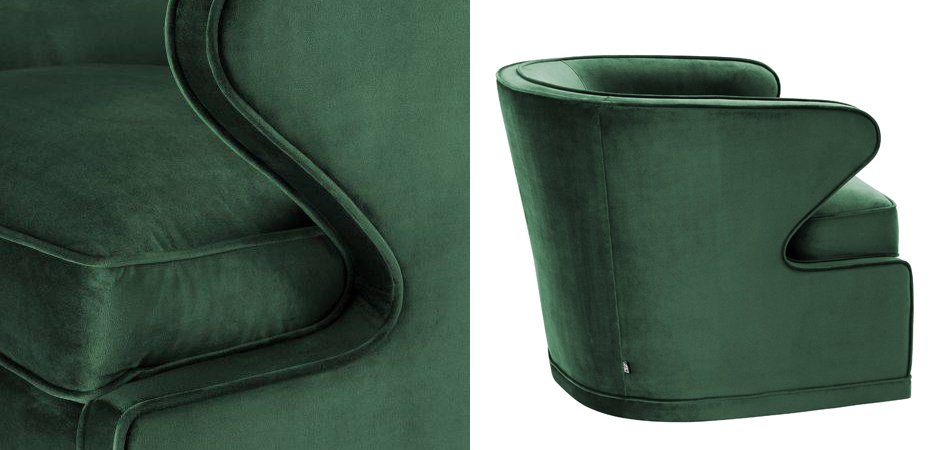 Кресло Eichholtz Chair Dorset Green - фото №1