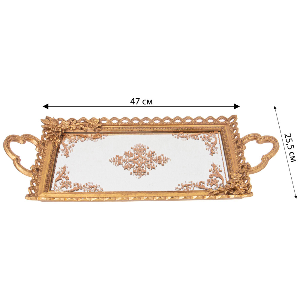 Поднос декоративный бронзовый Mirror Surface Bronze в Красноярске