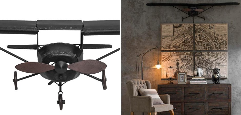 Самолет аксессуар на стену Самолет аксессуар на стену - Loft-Concept в Красноярске