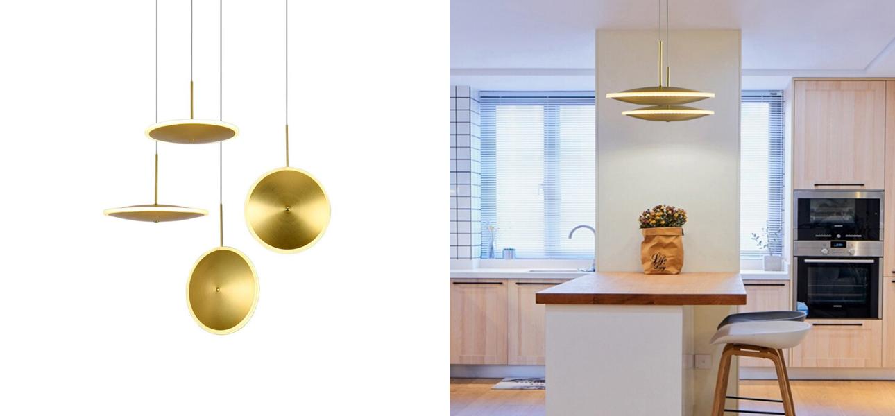 Светильник Chrona by Graypants D20 Gold Horizontal - фото №3