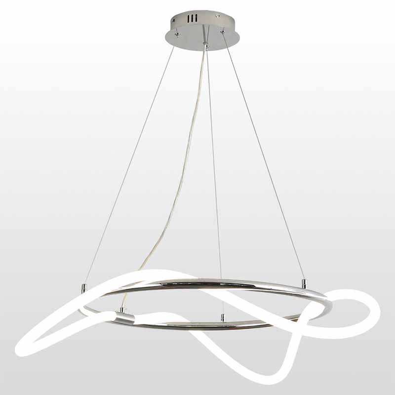 Люстра Luke Lampco Tracer Chandelier Chrome 60 Белый Хром Люстра Luke Lampco Tracer Chandelier Chrome 60 Белый Хром в Красноярске | Loft Concept