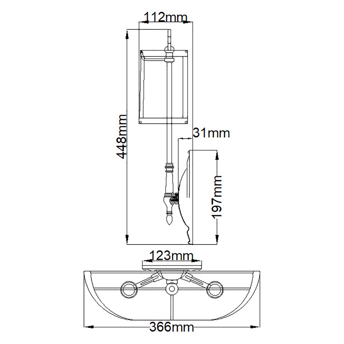 Бра с 2-мя бежевыми абажурами в классическом стиле Hinkley в Красноярске
