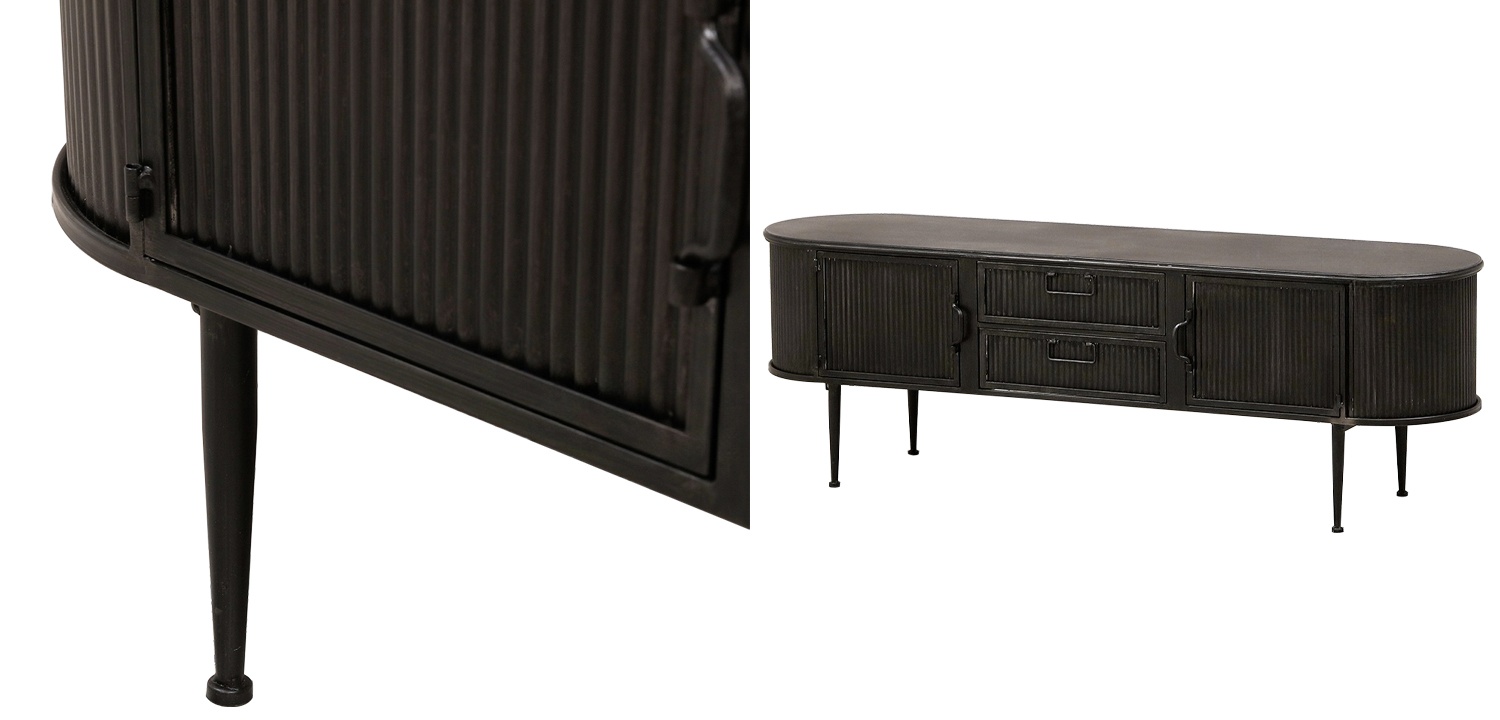 ТВ-тумба Hugon Wood Metal TV Stand - фото №1