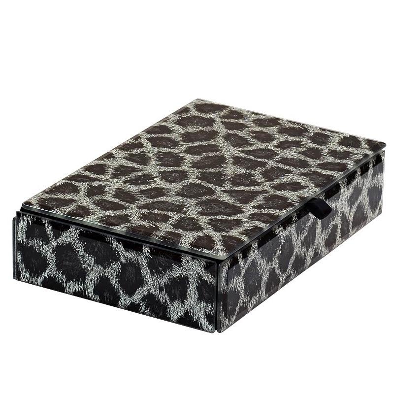 Шкатулка Snow Leopard Серый Шкатулка Snow Leopard Серый в Красноярске | Loft Concept
