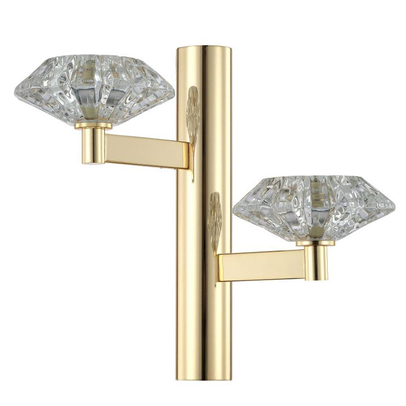Бра Yerker Sconce gold Глянцевое золото Прозрачный Бра Yerker Sconce gold Глянцевое золото Прозрачный в Красноярске | Loft Concept