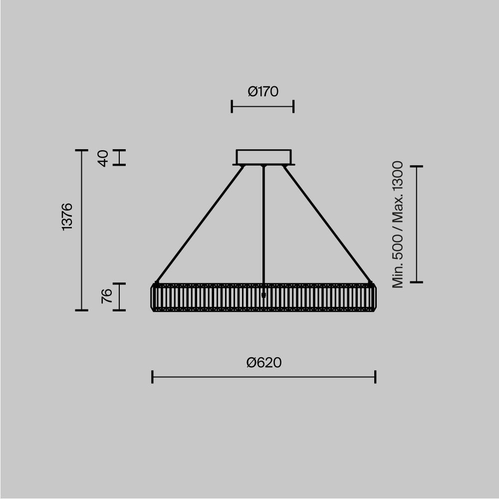 Люстра подвесная Krone 3000К 36Вт в Красноярске